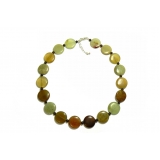 Beaded Jade and Garnet Necklace Beaded Jade and Garnet Necklace